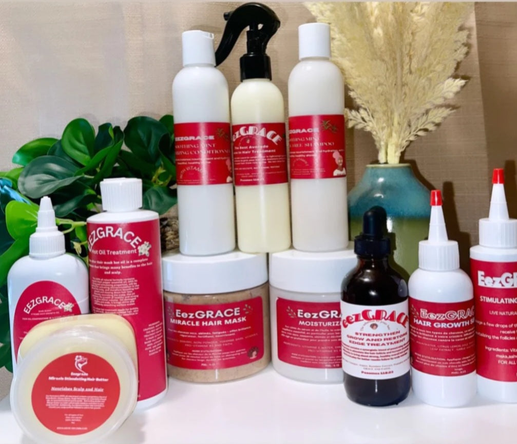 c)ENSEMBLE DE SOINS COMPLETS (11 produits de 4 oz à 16 oz)