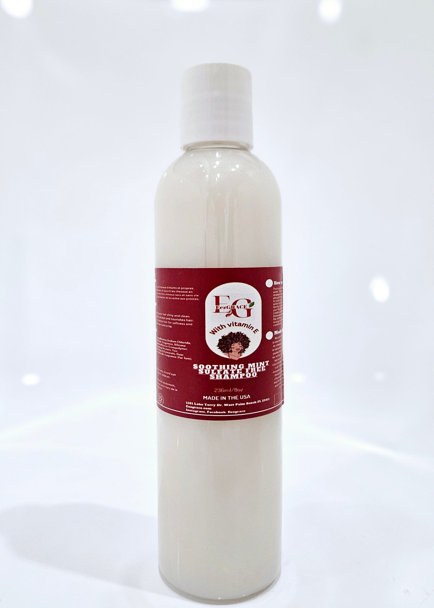 c)SHAMPOOING SANS SULFATE(8 oz)