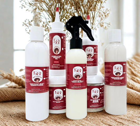 c)ENSEMBLE DE CROISSANCE ET HYDRATATION(7 produits de 4oz à 8oz)