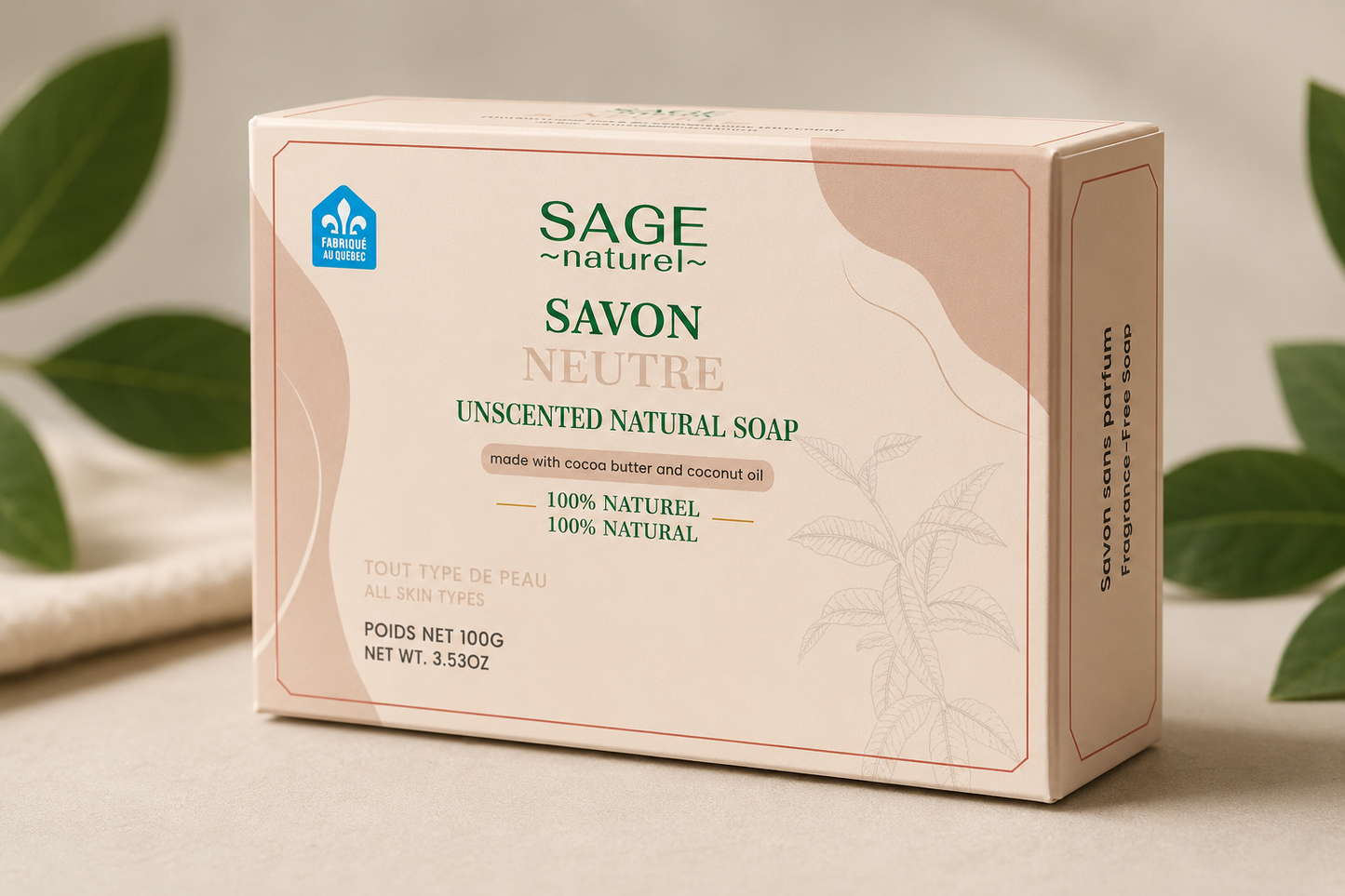 Savon Neutre( Sans parfum)